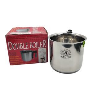 De Buyer France Double Boiler Bain Marie 1.5L 6 Cup 18/10 Stainless Steel